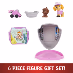 PAW Patrol , Big Truck Pups Skye Action Figure with Clip-on Rescue Drone, Command Center Pod and Animal Friend Kids Toys Ages 3 and up