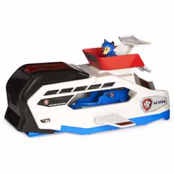 PAW Patrol Aqua Pups Whale Patroller Team Vehicle with Chase Action Figure, Toy Car and Vehicle Launcher, Kids Toys for Ages 3 and up