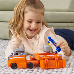 PAW Patrol , Big Truck Pup’s Zuma Transforming Toy Trucks with Collectible Action Figure, Kids Toys for Ages 3 and up