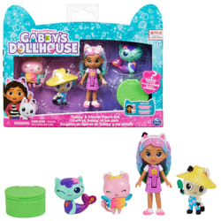 Gabby's Dollhouse , Gabby and Friends Figure Set with Rainbow Gabby Doll, 3 Toy Figures and Surprise Accessory Kids Toys for Ages 3 and up