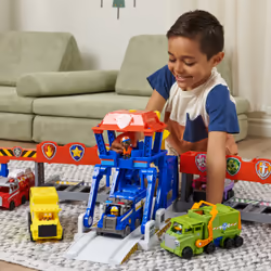 PAW Patrol Big Truck Pups, Truck Stop HQ, 3ft. Wide Transforming Playset, Action Figures, Toy Cars, Lights and Sounds, Kids Toys for Ages 3 and up