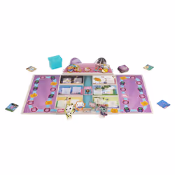 Games Meow-mazing Board Game Based on the DreamWorks Netflix Show with 4 Kitty Headbands, for Families & Kids Ages 4 and up