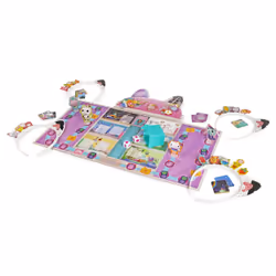 Games Meow-mazing Board Game Based on the DreamWorks Netflix Show with 4 Kitty Headbands, for Families & Kids Ages 4 and up - Additional view 6