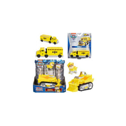 Paw Patrol - True Metal Collectible Die-Cast Big Truck Pups & Transforming Truck with Figure Twin Packs - Rubble