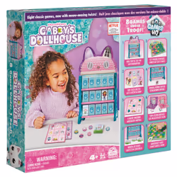 Games Gabby’s Dollhouse, HQ Checkers Tic Tac Toe Memory Match Go Fish Bingo Cards Board Toy Gift Netflix Party Supplies, for  ...