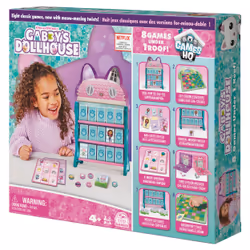 Games Gabby’s Dollhouse, HQ Checkers Tic Tac Toe Memory Match Go Fish Bingo Cards Board Toy Gift Netflix Party Supplies, for Kids Ages 4 and up - Additional view 5