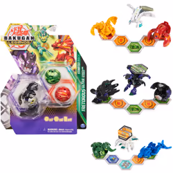 Bakugan Legends Starter 3-Pack, Sairus Ultra with Auxillataur and Cycloid, Collectible Action Figures, Ages 6 and Up, Throwin ...