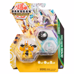 Bakugan Legends Starter 3-Pack, Sairus Ultra with Auxillataur and Cycloid, Collectible Action Figures, Ages 6 and Up