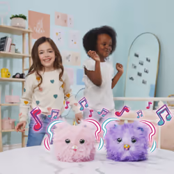 Fur Fluffs , Purr ‘n Fluff, Surprise Reveal Interactive Toy Pet with over 100 Sounds and Reactions, Kids Toys for Girls Ages 5 and up