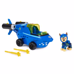 PAW Patrol Aqua Pups, Chase Transforming Shark Vehicle with Collectible Action Figure, Kids Toys for Ages 3 and up