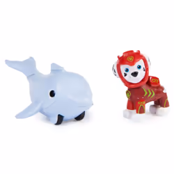 PAW Patrol , Aqua Pups Marshall and Dolphin Action Figures Set, Kids Toys for Ages 3 and up