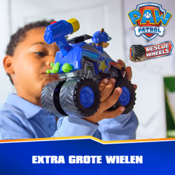 PAW Patrol : Rescue Wheels Chase’s Cruiser, Toy Truck with Projectile Launcher and Collectible Action Figure, Kids Toys for Boys & Girls Ages 3 and up
