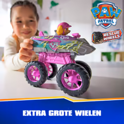 PAW Patrol : Rescue Wheels Skye’s Jet, Toy Truck with Transformation into Jet-Mode and Collectible Action Figure, Kids Toys for Boys & Girls Ages 3+