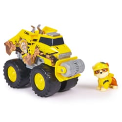 PAW Patrol : Rescue Wheels Rubble’s Bulldozer, Toy Truck with Vehicle Transformation and Collectible Action Figure, Kids Toys for Boys & Girls Ages 3+
