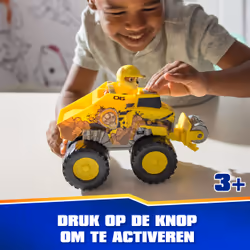 PAW Patrol : Rescue Wheels Rubble’s Bulldozer, Toy Truck with Vehicle Transformation and Collectible Action Figure, Kids Toys for Boys & Girls Ages 3+