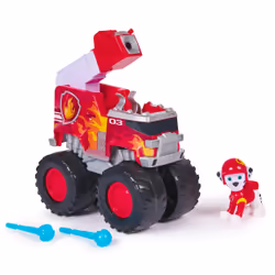 PAW Patrol : Rescue Wheels Marshall’s Firetruck, Toy Truck with Projectile Launcher and Collectible Action Figure, Kids Toys ...