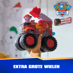 PAW Patrol : Rescue Wheels Marshall’s Firetruck, Toy Truck with Projectile Launcher and Collectible Action Figure, Kids Toys for Boys & Girls Ages 3+