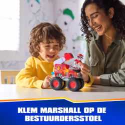 PAW Patrol : Rescue Wheels Marshall’s Firetruck, Toy Truck with Projectile Launcher and Collectible Action Figure, Kids Toys for Boys & Girls Ages 3+ - Additional view 5