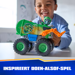 PAW Patrol : Rescue Wheels Rocky’s Recycle Truck, Toy Truck with Projectile Launcher and Collectible Action Figure, Kids Toys for Boys & Girls Ages 3+