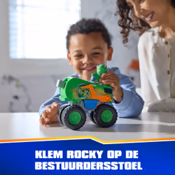 PAW Patrol : Rescue Wheels Rocky’s Recycle Truck, Toy Truck with Projectile Launcher and Collectible Action Figure, Kids Toys for Boys & Girls Ages 3+ - Additional view 4