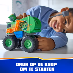 PAW Patrol : Rescue Wheels Rocky’s Recycle Truck, Toy Truck with Projectile Launcher and Collectible Action Figure, Kids Toys for Boys & Girls Ages 3+ - Additional view 5
