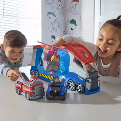 PAW Patrol , Transforming PAW Patroller with Vehicle Launchers, Lights & Sounds, Ryder Action Figure & ATV Toy Car, Kids Toys for Boys & Girls Ages 3+