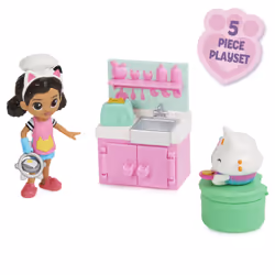 Gabby's Dollhouse , Lunch and Munch Kitchen Set with 2 Toy Figures, Accessories and Furniture Piece, Kids Toys for Ages 3 and up