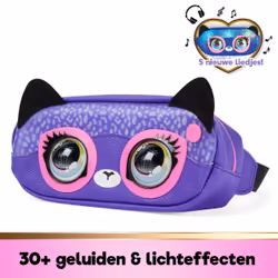 Purse Pets , Savannah Spotlight Belt Bag, Interactive Pet Toy and Crossbody Purse, over 30 Sounds and Light Effects, Fanny Pack Kids Toys for Girls