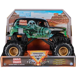 Monster Jam , Official Grave Digger Monster Truck, Collector Die-Cast Vehicle, 1:24 Scale, Kids Toys for Boys and Girls Ages 3 and up