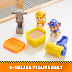 Rubble & Crew, Rubble and Mix Action Figures Set, with 3 oz of Kinetic Build-It Sand and 2 Hand Held Building Toys, Kids Toys for ages 3 and up - Additional view 7