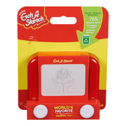 Etch A Sketch Pocket, 76% Recycled Plastic, Original Magic Screen, Sustainably-minded Kids Travel Toy, Drawing Toys for Boys & Girls Ages 3+