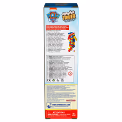 Games PAW Patrol Jumbling Tower by , Stacking Building Toppling Colorful Wood Game for Kids PAW Patrol Toys, for Preschoolers Ages 4 and up