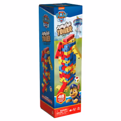 Games PAW Patrol Jumbling Tower by , Stacking Building Toppling Colorful Wood Game for Kids PAW Patrol Toys, for Preschoolers Ages 4 and up - Additional view 5