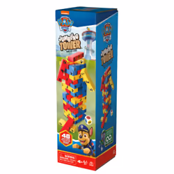 Games PAW Patrol Jumbling Tower by , Stacking Building Toppling Colorful Wood Game for Kids PAW Patrol Toys, for Preschoolers Ages 4 and up - Additional view 6