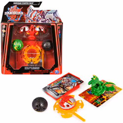 Bakugan Starter 3-Pack, Special Attack Dragonoid, Nillious, Hammerhead Customizable Spinning Action Figures and Trading Cards ...