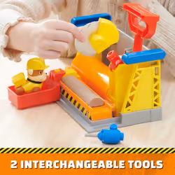 Rubble & Crew, Rubble’s Workshop Playset, Construction Toys with Kinetic Build-It Sand & Rubble Action Figure, Kids Toys for Boys & Girls Ages 3+ - Additional view 8