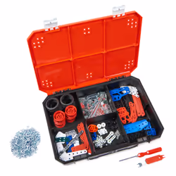 Meccano Maker’s Toolbox, 437-Piece Intermediate STEAM Model Building Kit for Open-Ended Play, Kids Toys for Boys & Girls Ages 10+