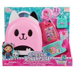 Gabby's Dollhouse , Gabby Girl On-The-Go Travel Set, Pretend Play Travel Toys, Toy Passport, Toy Phone and Compass Charm, Kids Toys for Girls & Boys 3+