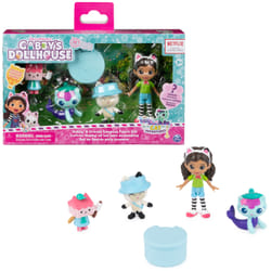 Gabby's Dollhouse , Campfire Gift Pack with Gabby Girl, Pandy Paws, Baby Box & MerCat Toy Figures, Collectible Kids Toys for Girls & Boys 3+