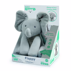 GUND Baby Animated Flappy the Elephant Stuffed Animal Baby Toy Plush for Baby Boys and Girls, Gray, 12" (Song Styles May Vary ...