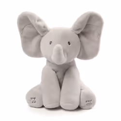 GUND Baby Animated Flappy the Elephant Stuffed Animal Baby Toy Plush for Baby Boys and Girls, Gray, 12" (Song Styles May Vary)