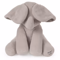 GUND Baby Animated Flappy the Elephant Stuffed Animal Baby Toy Plush for Baby Boys and Girls, Gray, 12" (Song Styles May Vary)