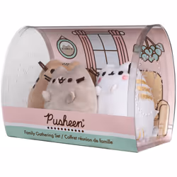 GUND Pusheen Family Gathering Collector Set of 3 Plush Stuffed Animal Cats