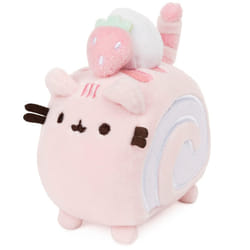 GUND Roll Cake Pusheen Sweet Dessert Squishy Plush Stuffed Animal Cat and Satisfyingly Stretchy Fabric  for Ages 8 and Up  Pink and Purple  4