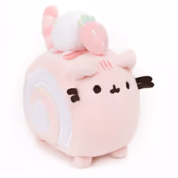 GUND Roll Cake Pusheen Sweet Dessert Squishy Plush Stuffed Animal Cat and Satisfyingly Stretchy Fabric  for Ages 8 and Up  Pink and Purple  4
