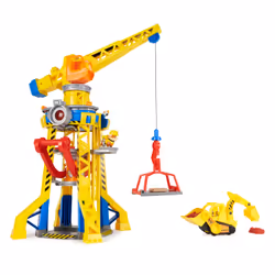 Rubble & Crew, Bark Yard Crane Tower Playset with Action Figure, Toy Bulldozer & Kinetic Build-It Play Sand, PAW Patrol Kids Toys for Boys & Girls 3+ - Additional view 4