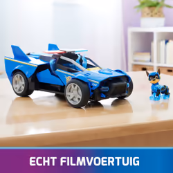 PAW Patrol : The Mighty Movie, Chase’s Mighty Transforming Cruiser with Mighty Pups Action Figure, Lights and Sounds, Kids Toys for Boys & Girls 3+