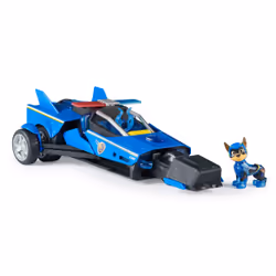 PAW Patrol : The Mighty Movie, Chase’s Mighty Transforming Cruiser with Mighty Pups Action Figure, Lights and Sounds, Kids Toys for Boys & Girls 3+ - Additional view 7