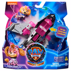 PAW Patrol : The Mighty Movie, Airplane Toy with Skye Mighty Pups Action Figure, Lights and Sounds, Kids Toys for Boys & Girl ...