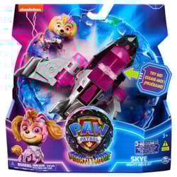 PAW Patrol : The Mighty Movie, Airplane Toy with Skye Mighty Pups Action Figure, Lights and Sounds, Kids Toys for Boys & Girls 3+